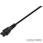 Power Cable 3 pin Clover  to Type-M 1.8m 2.5A - black - Image 4