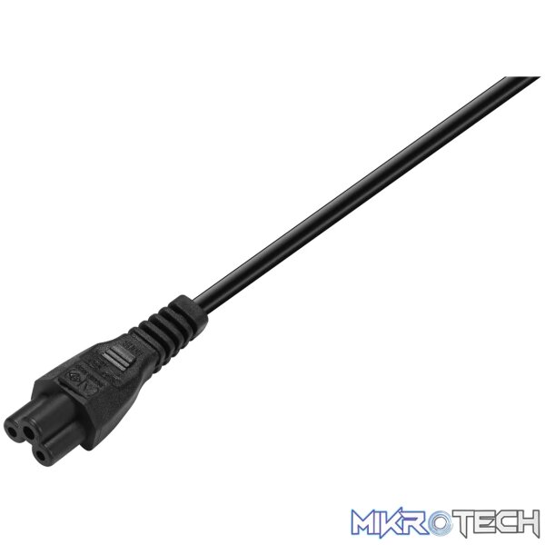 Power Cable 3 pin Clover  to Type-M 1.8m 2.5A - black - Image 4