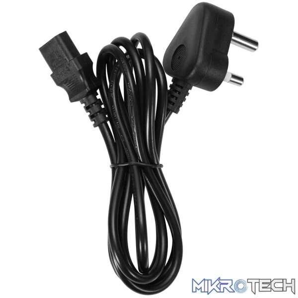 Power Cable 3 pin IEC to Type-M 1.8m 10A - black - Image 5