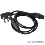 Power Cable Double 3 pin IEC 1.8m 10A - black - Image 4