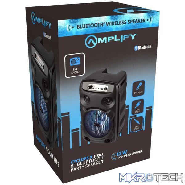 Amplify Cyclops X Series 8 inch Bluetooth Party Speaker - Image 5