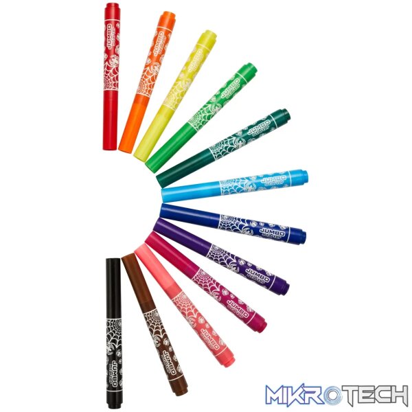 Spiderman 12 Jumbo Fibre Markers Multi - Image 4