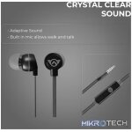Amplify Sport Quick series earbuds with mic - black/grey - Image 4