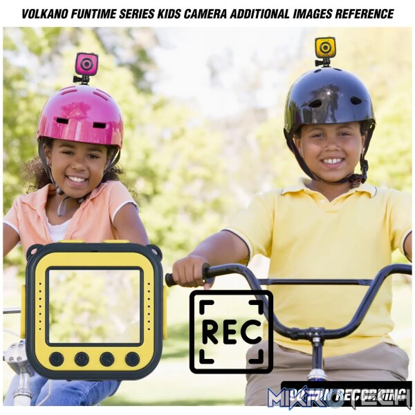 Volkano Funtime series Kids  action camera - Yellow - Image 4