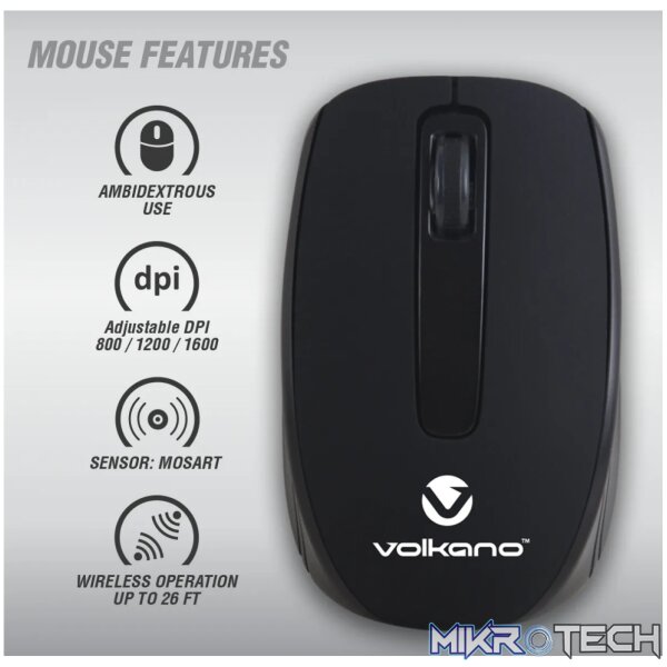 Volkano Cobalt series wireless keyboard & mouse combo - Image 3