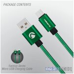 Volkano Fashion series cable Micro USB 1.8m - Apple Green - Image 5
