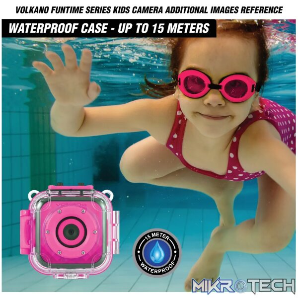 Volkano Funtime series Kids action camera - Pink - Image 4