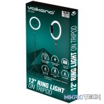 Volkano Insta Series 12 inch Ring Light on Tripod - Black - Image 4