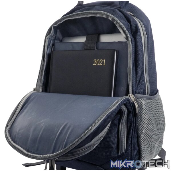 Volkano Orthopaedic Trolley Backpack 35L - Navy/ Grey - Image 5