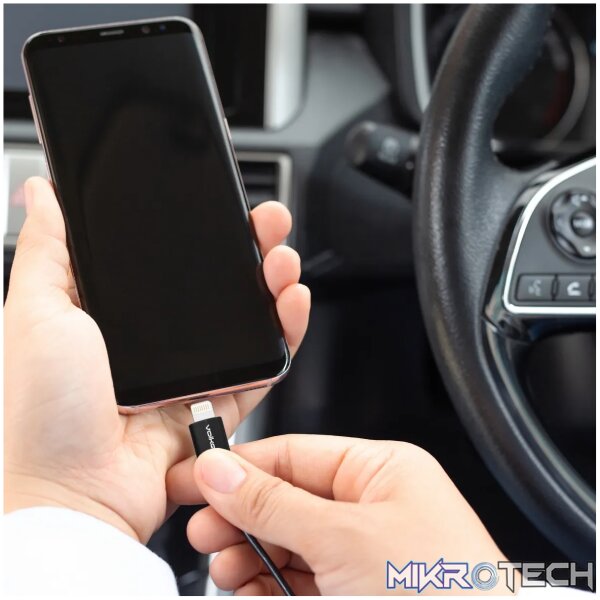 Volkano Slim Series Lightning Cable- Black - Image 5