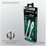 Volkano Slim Series Micro USB Cable - White