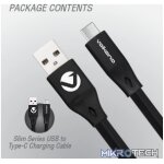 Volkano Slim Series Type-C Cable - Black - Image 5