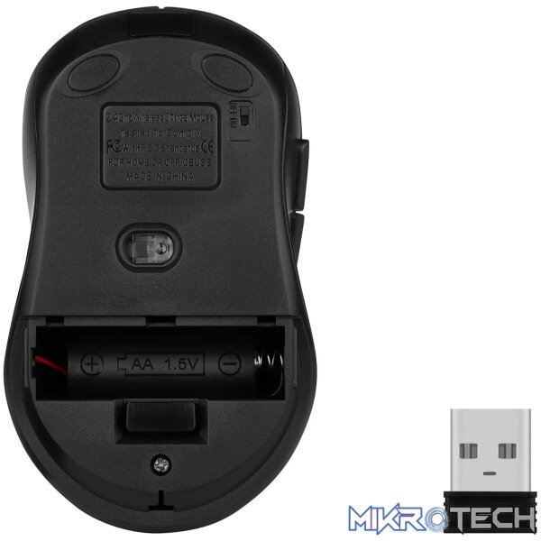Volkano Sodium series 2.4Ghz Wireless Mouse Black - Image 4