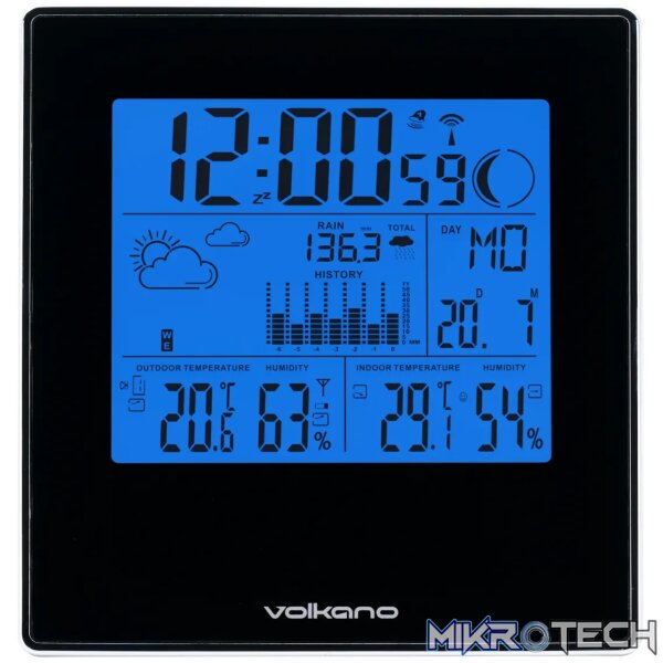 Volkano Storm series Weather Station - Black - Image 9