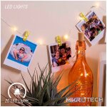 Volkano Twinkle Series Mini LED Clip String Lights - Gold - Image 5