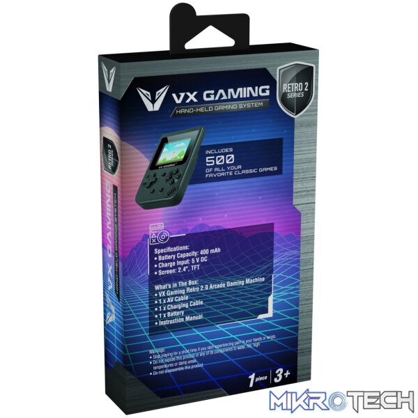 VX Gaming Retro2.0 Series Arcade Gaming Machine 500-in-1 - Image 5