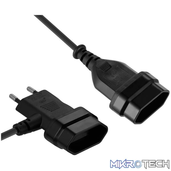 Cable Extender 2Pin Euro to T Shape AC 2Pin Euro Socket 2M - Image 5