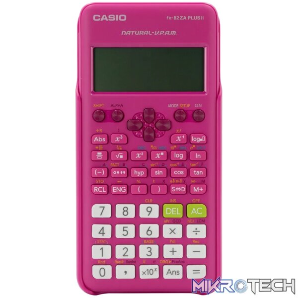 Casio FX-82 ZA Plus II Calculator - Pink - Image 5