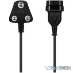 Easy Cable Extender SA 3Pin to 2Pin Euro Socket 2M - Black - Image 6