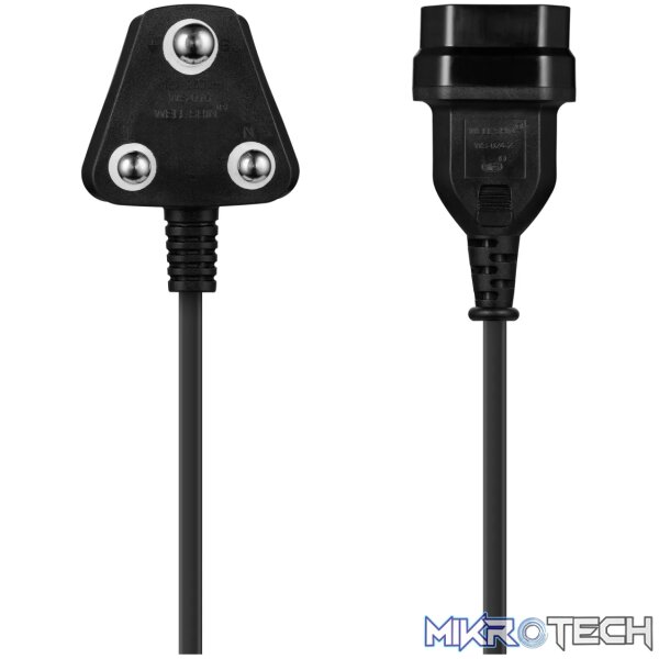 Easy Cable Extender SA 3Pin to 2Pin Euro Socket 2M - Black - Image 6