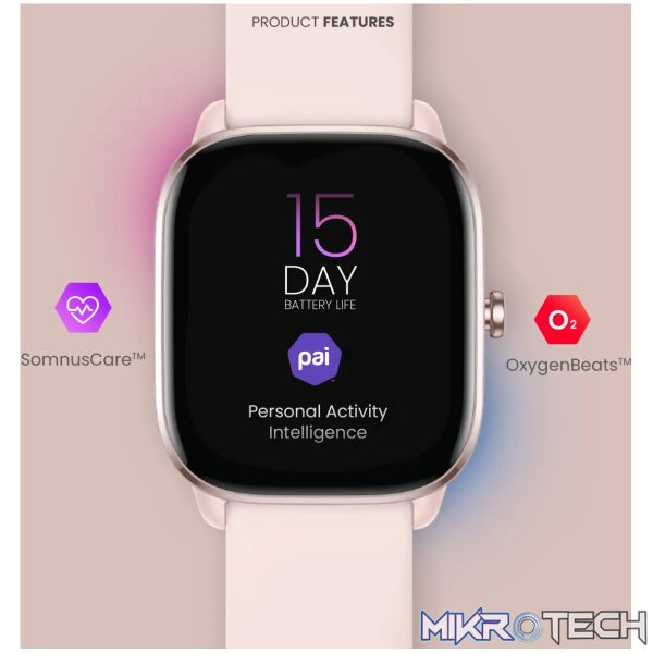 Amazfit GTS 4 mini Flamingo Pink - Image 6