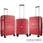 Highlander Bondi ABS 4-Wheel Spinner 55cm Luggage Red - Image 7