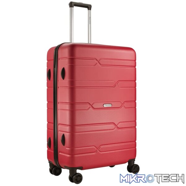 Highlander Bondi ABS 4-Wheel Spinner 65cm Luggage Red - Image 9