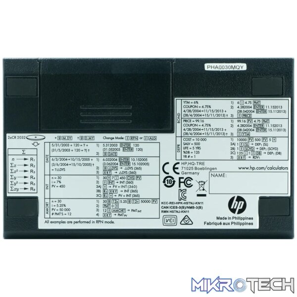 HP 12C Platinum - (Algebraic or RPN) Financial Calculator - Image 6