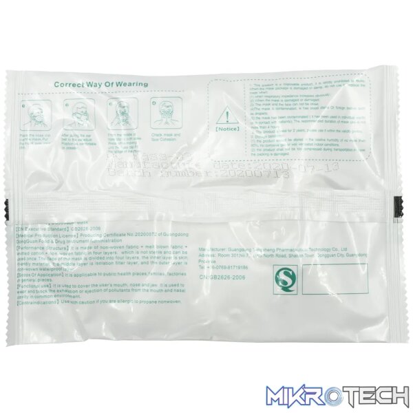 KN95 Folding Protective Mask - Single unit in pack of 10 - Image 5