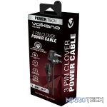 Power Cable 3 pin Clover  to Type-M 1.8m 2.5A - black - Image 5
