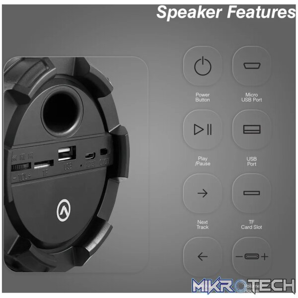 Amplify Cadence series Bluetooth speaker - Black - Image 6