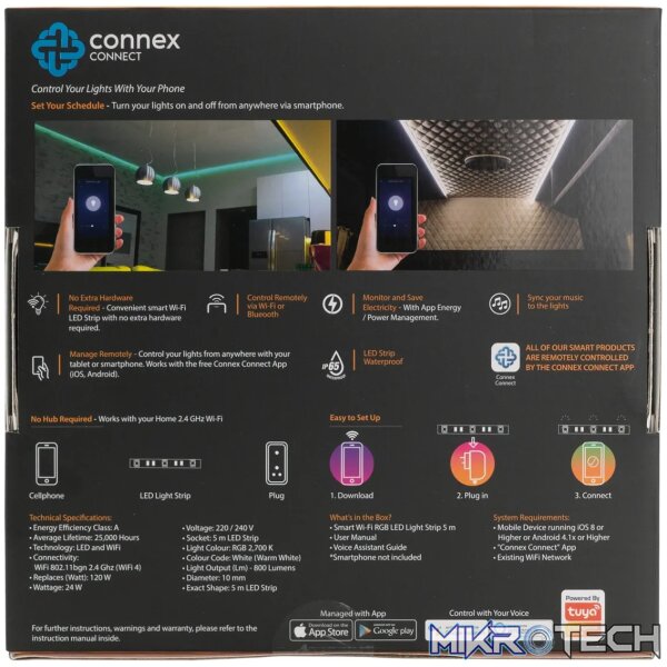 Smart WiFi Strip 5M 24W LED RGB - Image 6