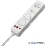 SWITCHED 4 Way Surge Protected Multiplug 3M White - Image 6