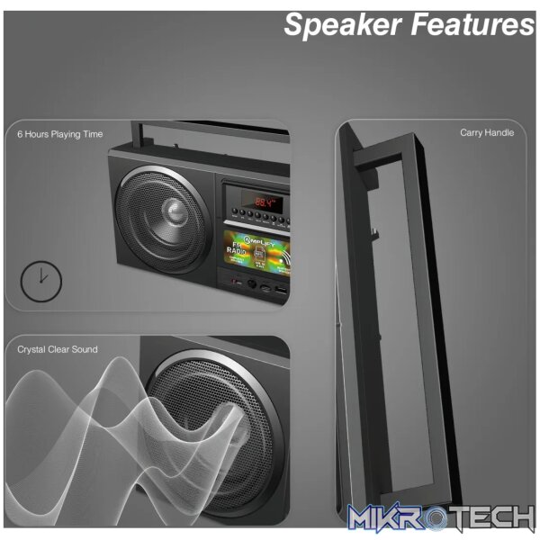 Amplify Tuner series Bluetooth Radio - Black - Image 5