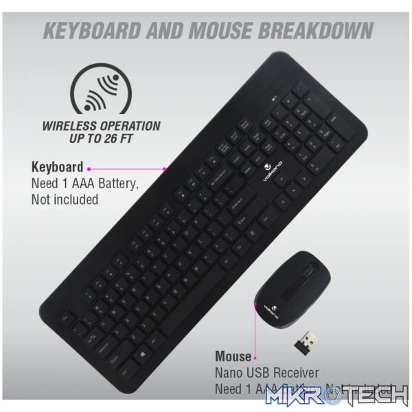 Volkano Cobalt series wireless keyboard & mouse combo - Image 4