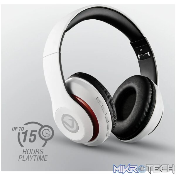 Volkano Impulse Series Bluetooth Headphones - White - Image 6