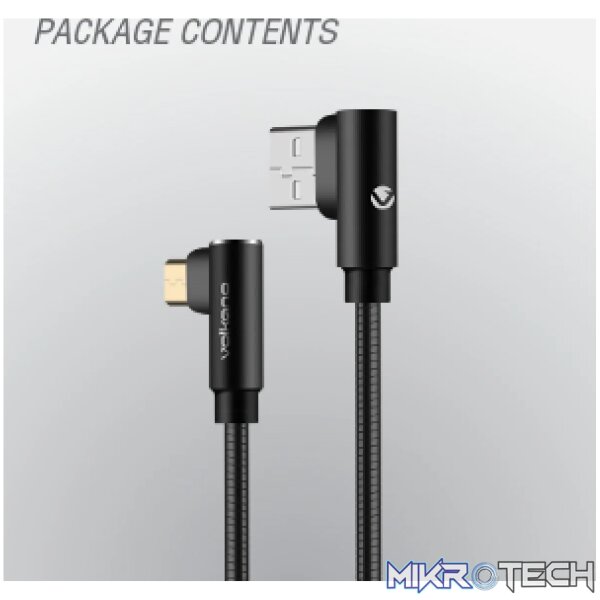 Volkano Iron Series 90? Micro USB Cable - Black - Image 5