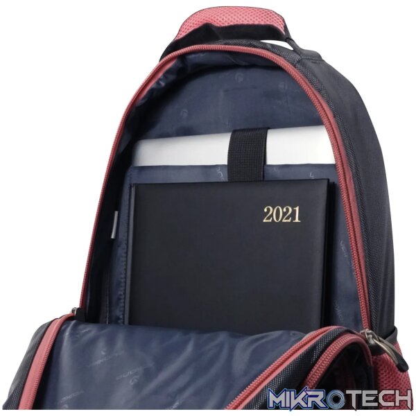 Volkano Orthopaedic Backpack 36L - Dark Grey/ Pink - Image 6