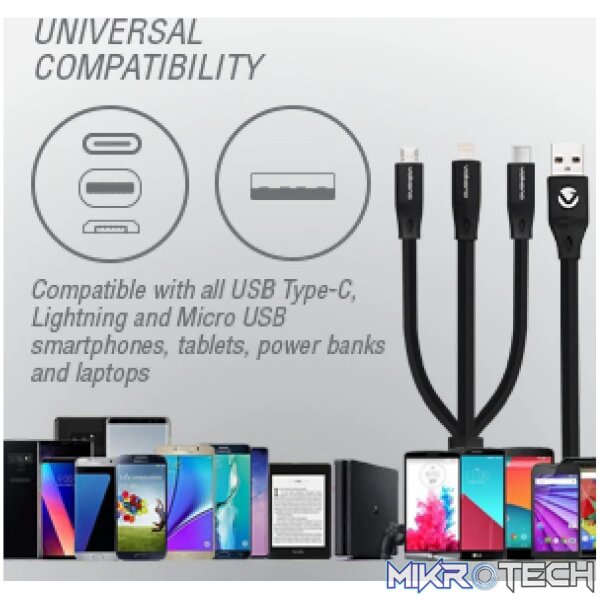 Volkano Slim Series 3 in 1 Charging Cable - Image 6