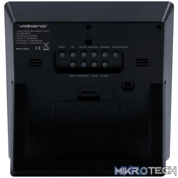 Volkano Storm series Weather Station - Black - Image 11