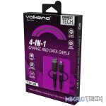 Volkano Weave series 4-in-1 charge & data cable,60 Watt,1.2m - Image 5