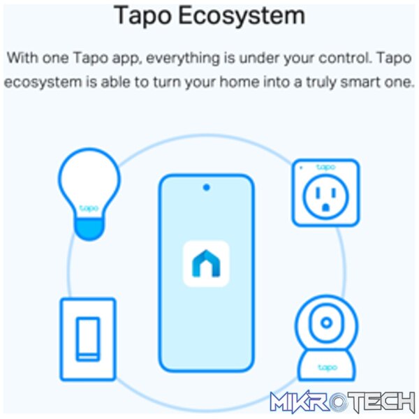 TP-Link Tapo L510E 8.7W Smart Wi-Fi Warm White Light Bulb