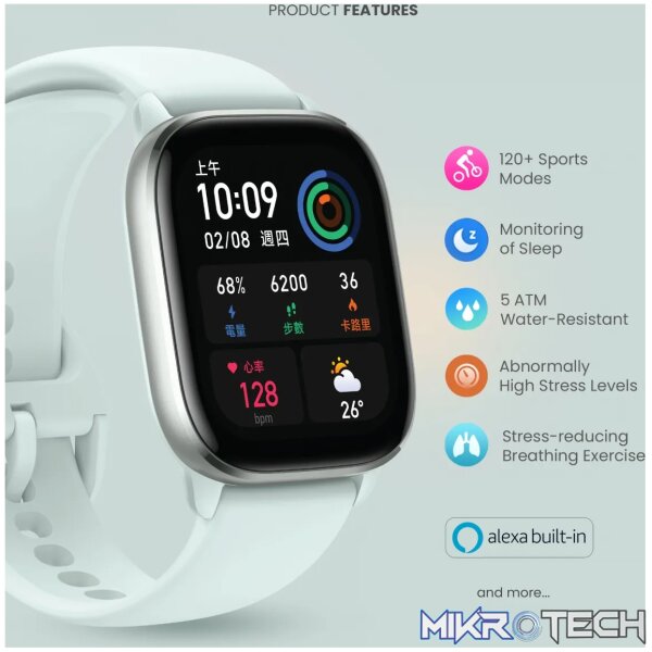 Amazfit GTS 4 mini Moonlight White - Image 7