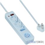 SWITCHED 4 Way Medium Surge Protected Multiplug 0.5M Blue - Image 5