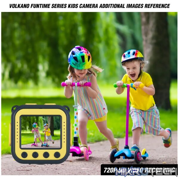 Volkano Funtime series Kids  action camera - Yellow - Image 6