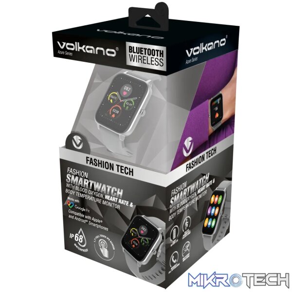 Volkano Azure series Fashion Smart Watch - Silver - Image 6