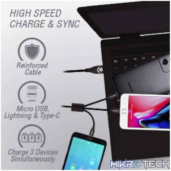 Volkano Iron Series 3 in 1 Charging Cable - Image 6