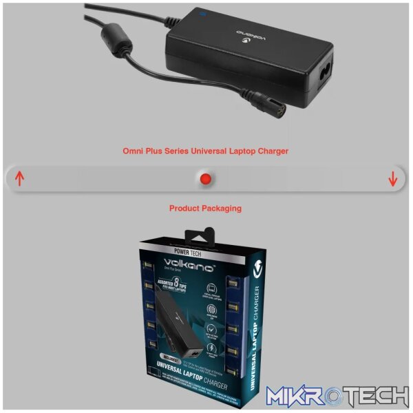 Volkano Omni Plus Universal 70W laptop charger with 12V out - Image 6