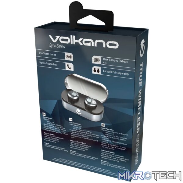 Volkano Sync Series True Wireless Bluetooth earbuds - Black - Image 7