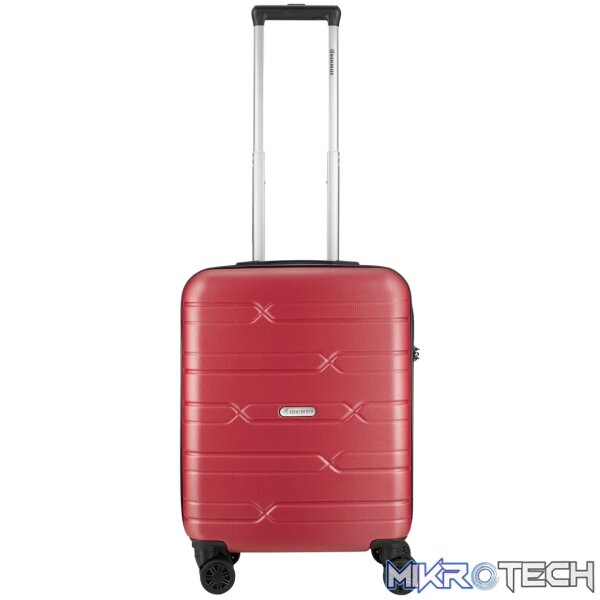Highlander Bondi ABS 4-Wheel Spinner 55cm Luggage Red - Image 8